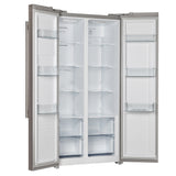 Forno Salerno - 33" Side by Side Counter Depth Refrigerator 15.6cu. Ft. SS color, with  Professional handle FFRBI1805-33SB