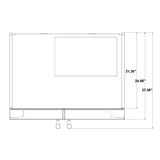 Forno Salerno - 33" Side by Side Counter Depth Refrigerator 15.6cu. Ft. SS color, with  Professional handle FFRBI1805-33SB