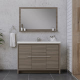 Alya Bath Sortino 48 inch Modern Bathroom Vanity, Gray AB-MD648-G