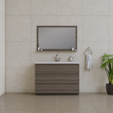 Alya Bath Paterno 48" Modern Freestanding Bathroom Vanity, Gray AB-MOA48-G