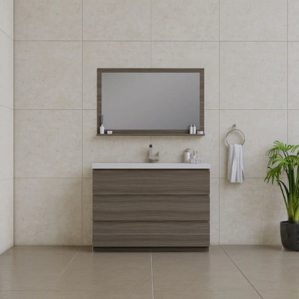 Alya Bath Paterno 48" Modern Freestanding Bathroom Vanity, Gray AB-MOA48-G