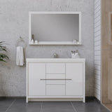 Alya Bath Sortino 48" Modern Bathroom Vanity, White AB-MD648-W