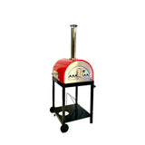 WPPO Hybrid 25% Wood/Gas-Fired Oven/Pizza Oven - Red includes Gas WKE-04G-RED