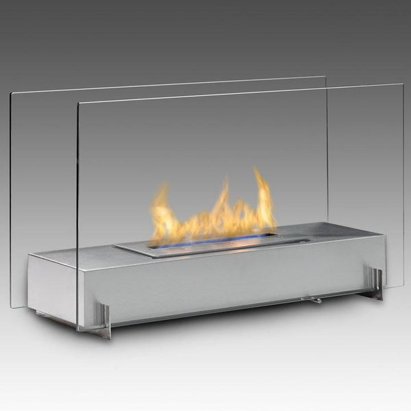 Eco-Feu Vision I 29" Free Standing Fireplace Stainless Steel Vision 1 WS-00093-SS