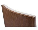 Greg Sheres Lauren Dining Chair Walnut With Cream Leather