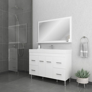 Alya Bath Ripley 48" White Vanity with Sink AT-8042-W