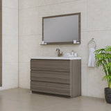 Alya Bath Paterno 48" Modern Freestanding Bathroom Vanity, Gray AB-MOA48-G