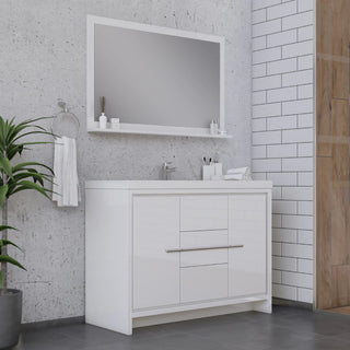 Alya Bath Sortino 48" Modern Bathroom Vanity, White AB-MD648-W