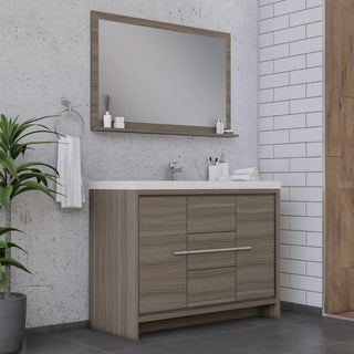 Alya Bath Sortino 48 inch Modern Bathroom Vanity, Gray AB-MD648-G