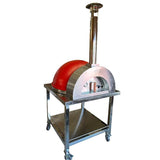 WPPO 36" Neo Dome Brick Oven (Slim Dome) with Stand - Red  WPPO WKD-03-WS-RED