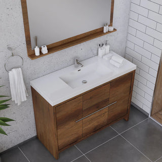 Alya Bath Sortino 48" Modern Bathroom Vanity, Rosewood AB-MD648-RW
