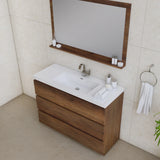 Alya Bath Paterno 48" Modern Freestanding Bathroom Vanity, Rosewood AB-MOA48-RW