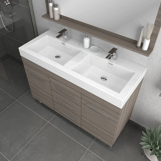 Alya Bath Ripley 48" Gray Double Vanity with Sink AT-8048-G-D
