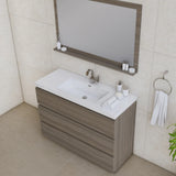 Alya Bath Paterno 48" Modern Freestanding Bathroom Vanity, Gray AB-MOA48-G