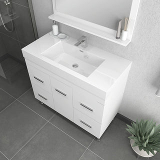 Alya Bath Ripley 39" White Vanity with Sink AT-8041-W