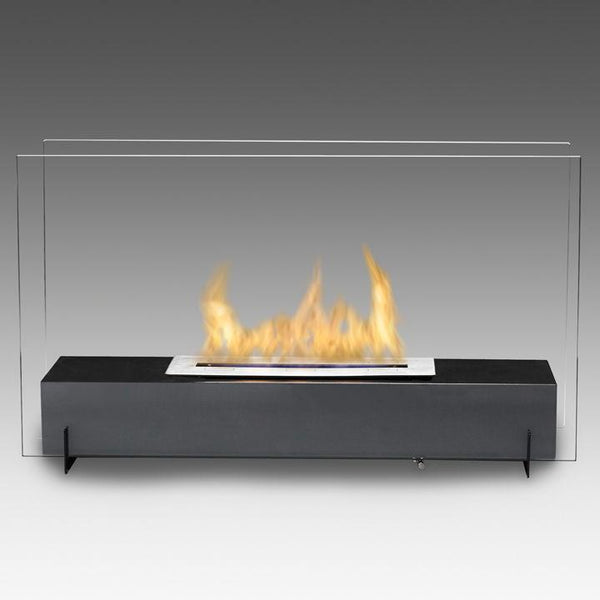 Eco-Feu Vision I 29" Free Standing Fireplace Matte Black Vision 1 WS-00094-BS