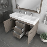 Alya Bath Ripley 48" Gray Double Vanity with Sink AT-8048-G-D