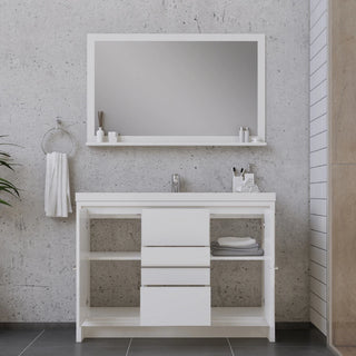 Alya Bath Sortino 48" Modern Bathroom Vanity, White AB-MD648-W