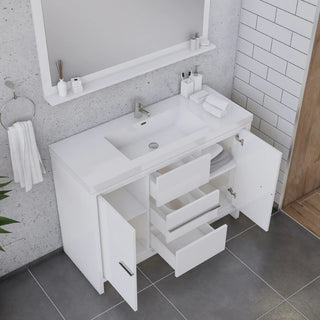 Alya Bath Sortino 48" Modern Bathroom Vanity, White AB-MD648-W