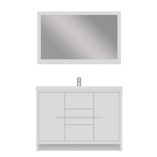 Alya Bath Sortino 48" Modern Bathroom Vanity, White AB-MD648-W