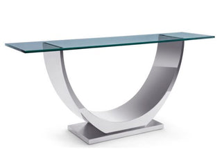 Greg Sheres Marseilles Console Table Stainless Steel