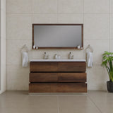 Alya Bath Paterno 60" Modern Freestanding Double Bathroom Vanity, Rosewood AB-MOA60D-RW