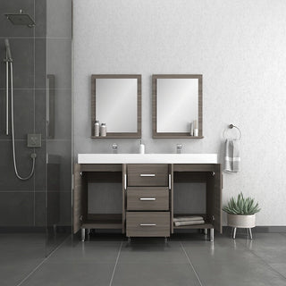 Alya Bath Ripley 56" Gray Double Vanity with Sink AT-8043-G-D