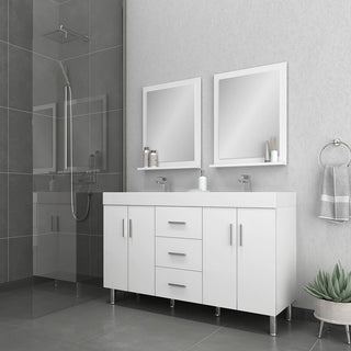 Alya Bath Ripley 56" White Double Vanity with Sink AT-8043-W-D