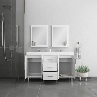 Alya Bath Ripley 56" White Double Vanity with Sink AT-8043-W-D