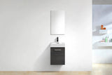 KubeBath Bliss 16” Single Sink Wall Mount Modern Vanity BSL16