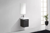 KubeBath Bliss 16” Single Sink Wall Mount Modern Vanity BSL16