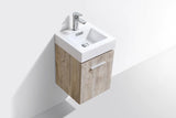 KubeBath Bliss 16” Single Sink Wall Mount Modern Vanity BSL16