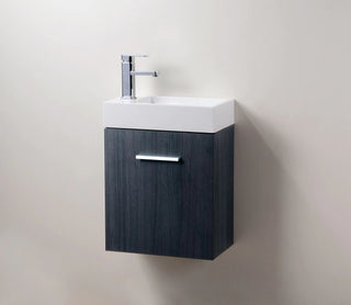 KubeBath Bliss 18” Single Sink Wall Mount Modern Vanity BSL18