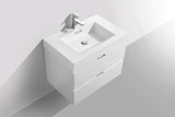 KubeBath Bliss 30” Single Sink Wall Mount Modern Vanity BSL30