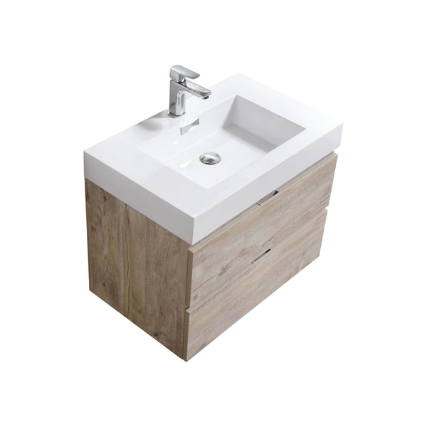 KubeBath Bliss 30” Single Sink Wall Mount Modern Vanity BSL30