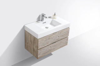 KubeBath Bliss 36” Single Sink Wall Mount Modern Vanity BSL36