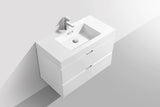 KubeBath Bliss 36” Single Sink Wall Mount Modern Vanity BSL36