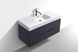 KubeBath Bliss 48” Single Sink Wall Mount Modern Vanity BSL48
