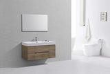 KubeBath Bliss 48” Single Sink Wall Mount Modern Vanity BSL48