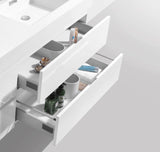 KubeBath Bliss 80” Double Sink Wall Mount Modern Vanity BSL80D