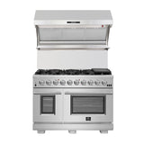 Forno Capriasca - Titanium Professional 48" Freestanding Gas Range FFSGS6260-48
