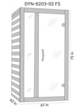 DYNAMIC CARDOBA 2-PERSON FULL SPECTRUM NEAR ZERO EMF (UNDER 2MG) FAR INFRARED SAUNA (CANADIAN HEMLOCK) DYN-6203-02 FS