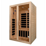 DYNAMIC SANTIAGO 2-PERSON LOW EMF (UNDER 8MG) FAR INFRARED SAUNA (CANADIAN HEMLOCK) DYN‐6209‐01