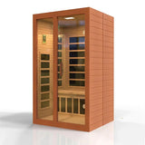 DYNAMIC SANTIAGO ELITE 2-PERSON ULTRA LOW EMF (UNDER 3MG) FAR INFRARED SAUNA (CANADIAN HEMLOCK) DYN-6209-02 ELITE