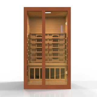 Golden Designs Santiago Dynamic 2-Person Full Spectrum Near Zero EMF FAR Infrared Sauna - DYN-6209-03 FS