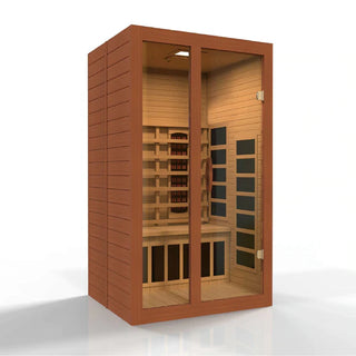 Golden Designs Santiago Dynamic 2-Person Full Spectrum Near Zero EMF FAR Infrared Sauna - DYN-6209-03 FS