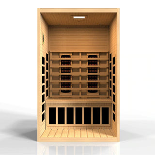 Golden Designs Santiago Dynamic 2-Person Full Spectrum Near Zero EMF FAR Infrared Sauna - DYN-6209-03 FS