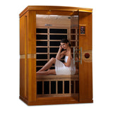 Golden Designs Dynamic Venice Elite 2-person Ultra Low EMF (Under 3MG) FAR Infrared Sauna w/ Hemlock | DYN-6210-01 Elite