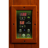 DYNAMIC HEMING 2-PERSON CORNER LOW EMF (UNDER 8MG) FAR INFRARED SAUNA (CANADIAN HEMLOCK) DYN‐6225‐02