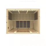 Golden Designs Vila 3 Person Dynamic Ultra Low EMF FAR Infrared Sauna DYN-6315-02